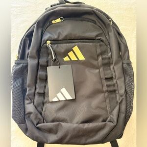 Adidas Excelerator Backpack in Black and Gold Metallic
